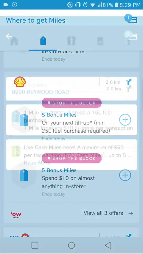 Loading a partner offer onto the member's card