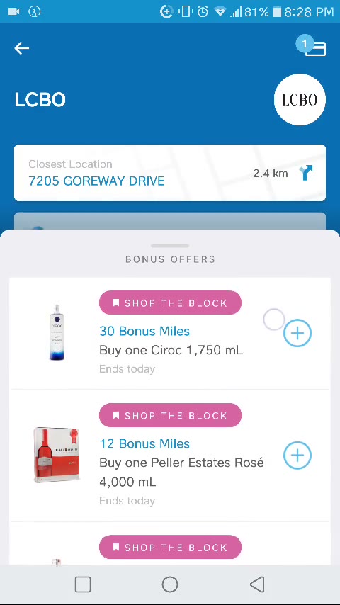 A partner logo animating along a curve into the partner details page
