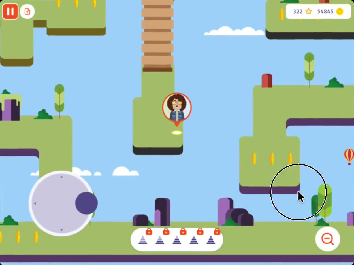 Gameplay in the aerial maze, the stranger-safety lesson, and the bridge unlocking